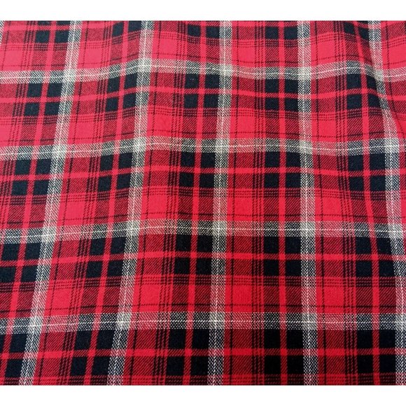 Wrangler Wrancher Mens Large Flannel Shirt Red Plaid Western Pearl Snap Cowboy - Picture 12 of 14